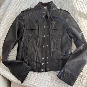 Women's Brown Zara tfl Leather Jacket